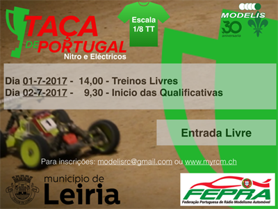 Taça de Portugal 1:8 TT Combustão e Elétricos - Informações