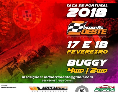 Taça de Portugal de 1:10 TT 2018 - Classes de 2wd e 4wd - informações