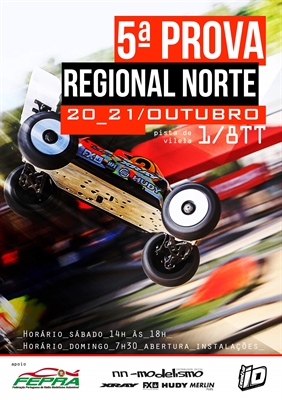 5ª  Prova Campeonato Regional Norte 1:8 TT - Informações
