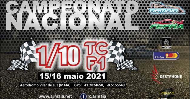 1ª Prova Campeonato Nacional de  1/10 TC Stock/MOD e F1, 2021