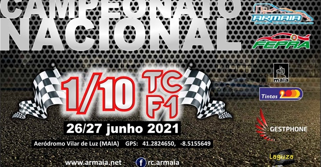 1ª Prova Campeonato Nacional de 1/10 TC Stock/MOD e F1, 2021