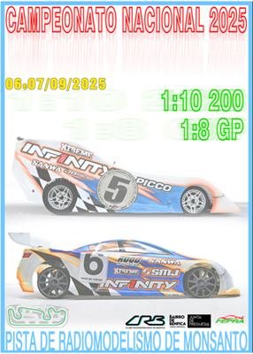 1º Prova do Campeonato Nacional  1/10 200 e 1/8 Pista