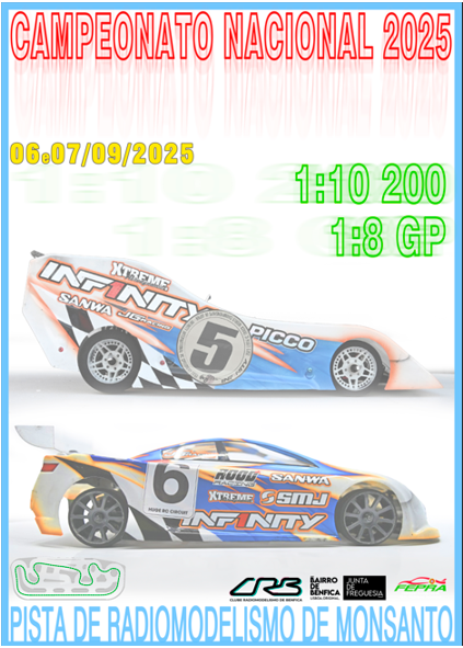 1º Prova do Campeonato Nacional  1/10 200 e 1/8 Pista