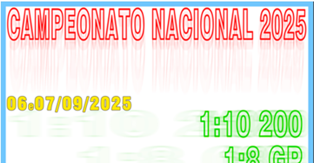 1º Prova do Campeonato Nacional  1/10 200 e 1/8 Pista