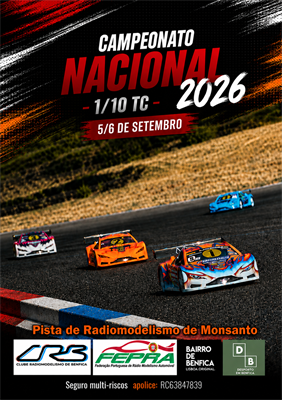 4ª Prova do Campeonato Nacional 1/10 TC Stock, Mod e Trofeu F1