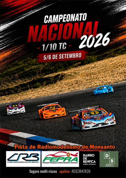 4ª Prova do Campeonato Nacional 1/10 TC Stock, Mod e Trofeu F1