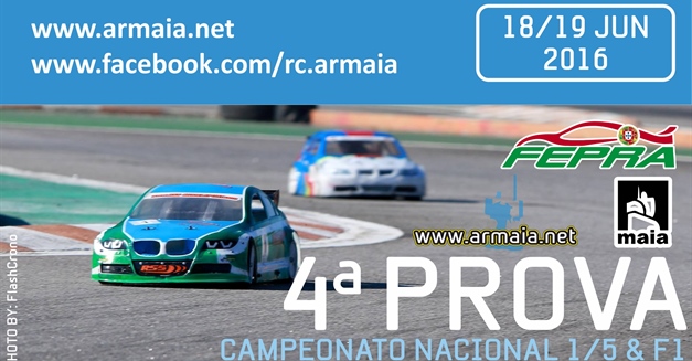 4ª Prova Campeonato Nacional 1/5 Pista e F1 - INFORMAÇÕES