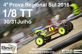 4ª Prova Campeonato Regional Sul 1/8 TT - Informações