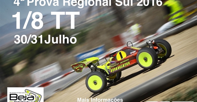 4ª Prova Campeonato Regional Sul 1/8 TT - Informações