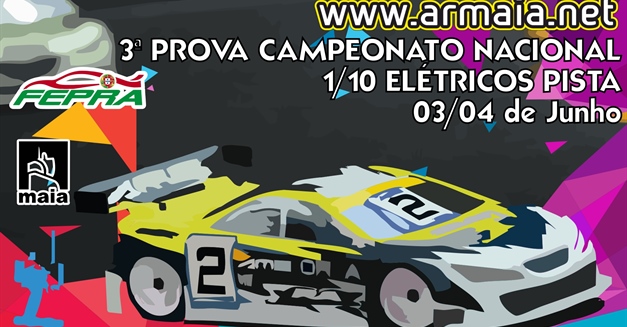 3ª Prova Campeonato Nacional 1/10 Elétricos Pista - Informações