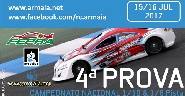 4ª Prova Campeonato Nacional 1:8 e 1:10 200 - Informações