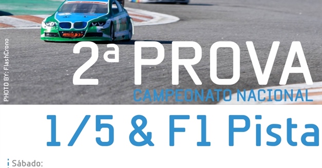 2ª Prova Campeonato Nacional 1:5 Pista e Troféu F1 - Informações