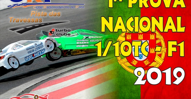 1ª Prova do Campeonato Nacional 1/10 TC Stock/modificado e F1