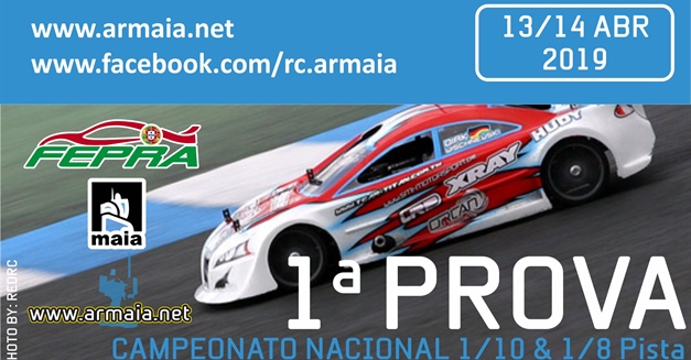 1ª PROVA CAMPEONATO NACIONAL 1/10 200 mm e 1/8 PISTA
